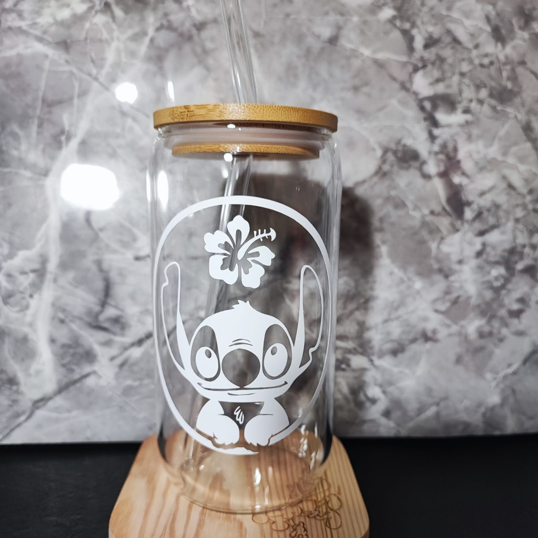 Vaso de vidrio Stitch