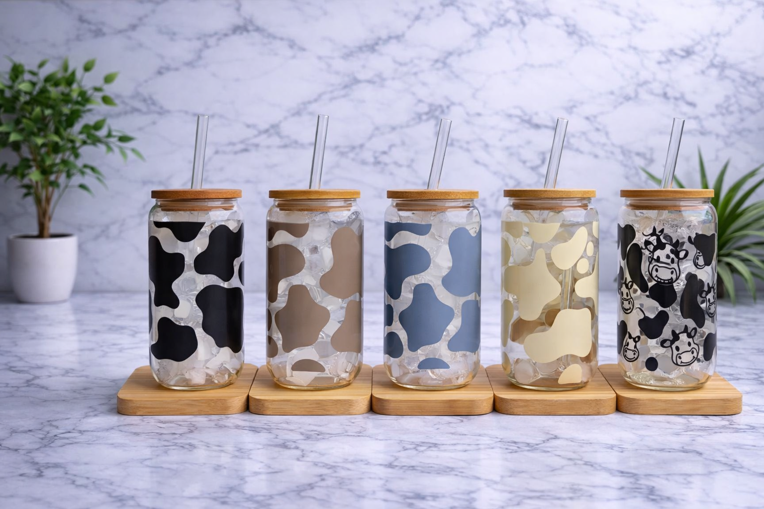 Vaso de vidrio Vaquita