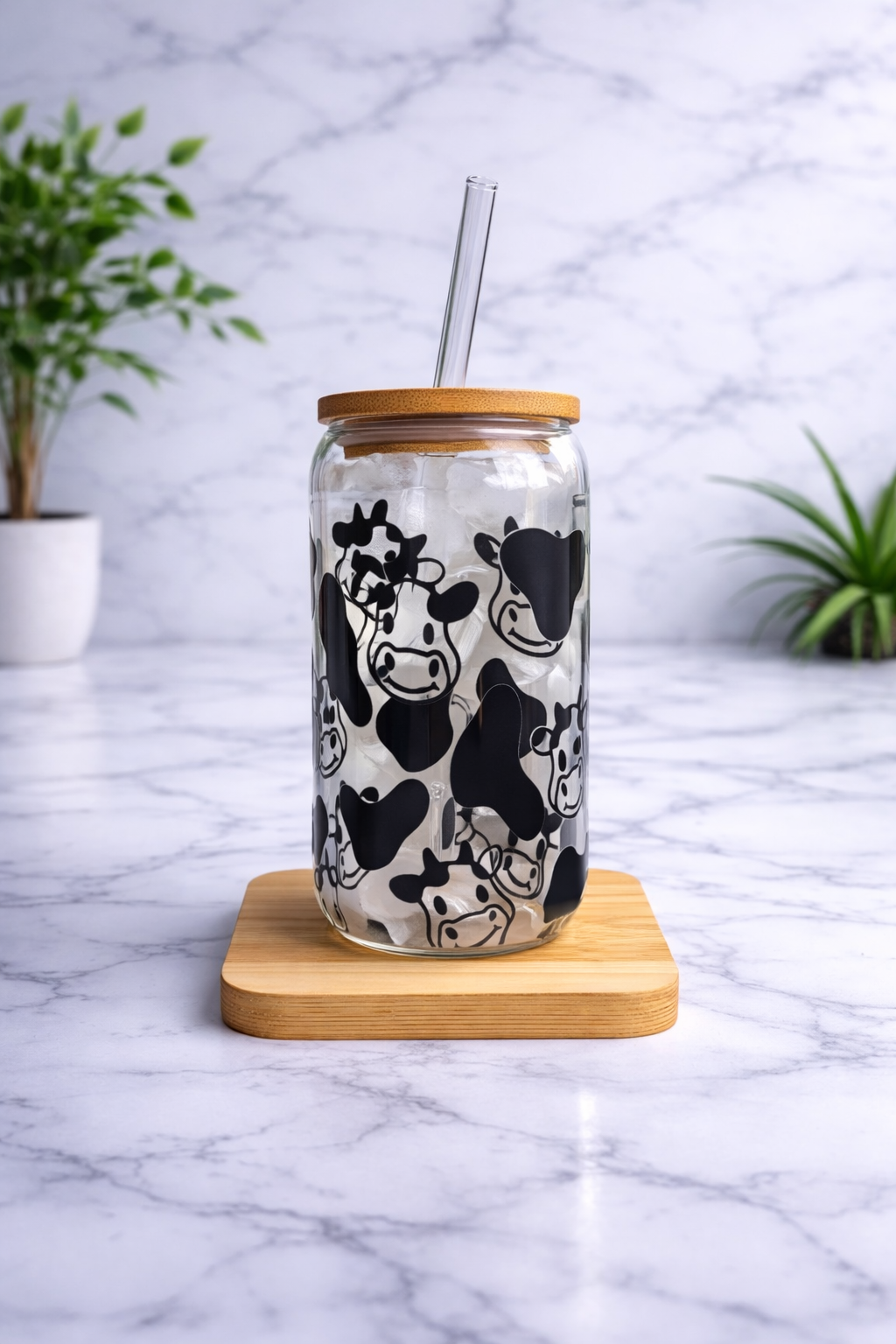 Vaso de vidrio Vaquita