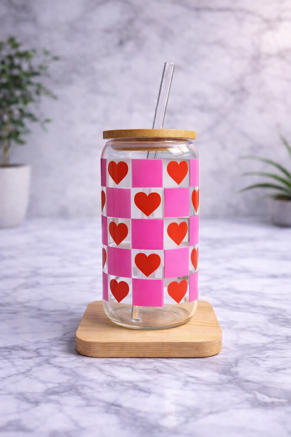 Vaso de vidrio Cuadrille