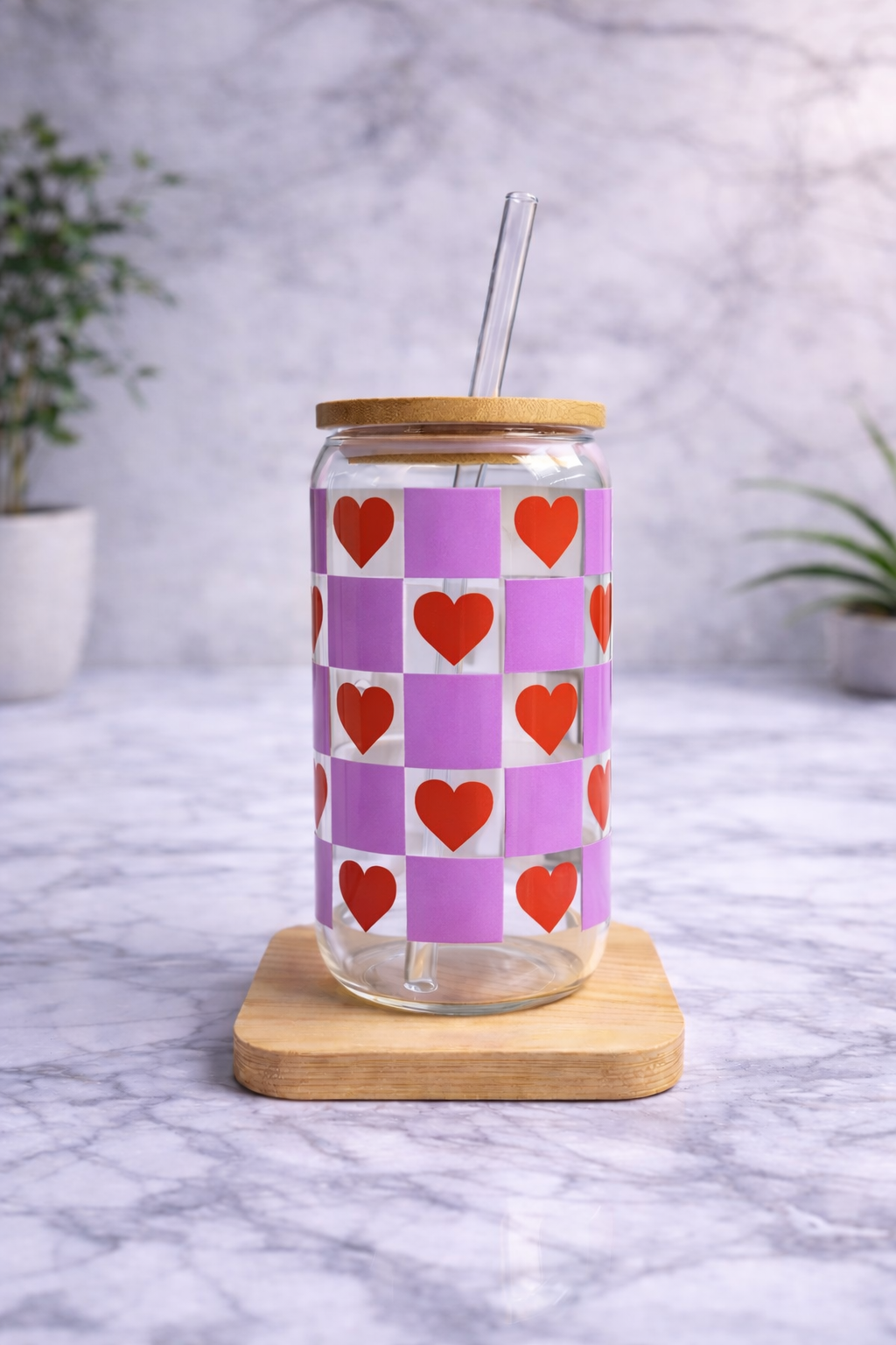 Vaso de vidrio Cuadrille