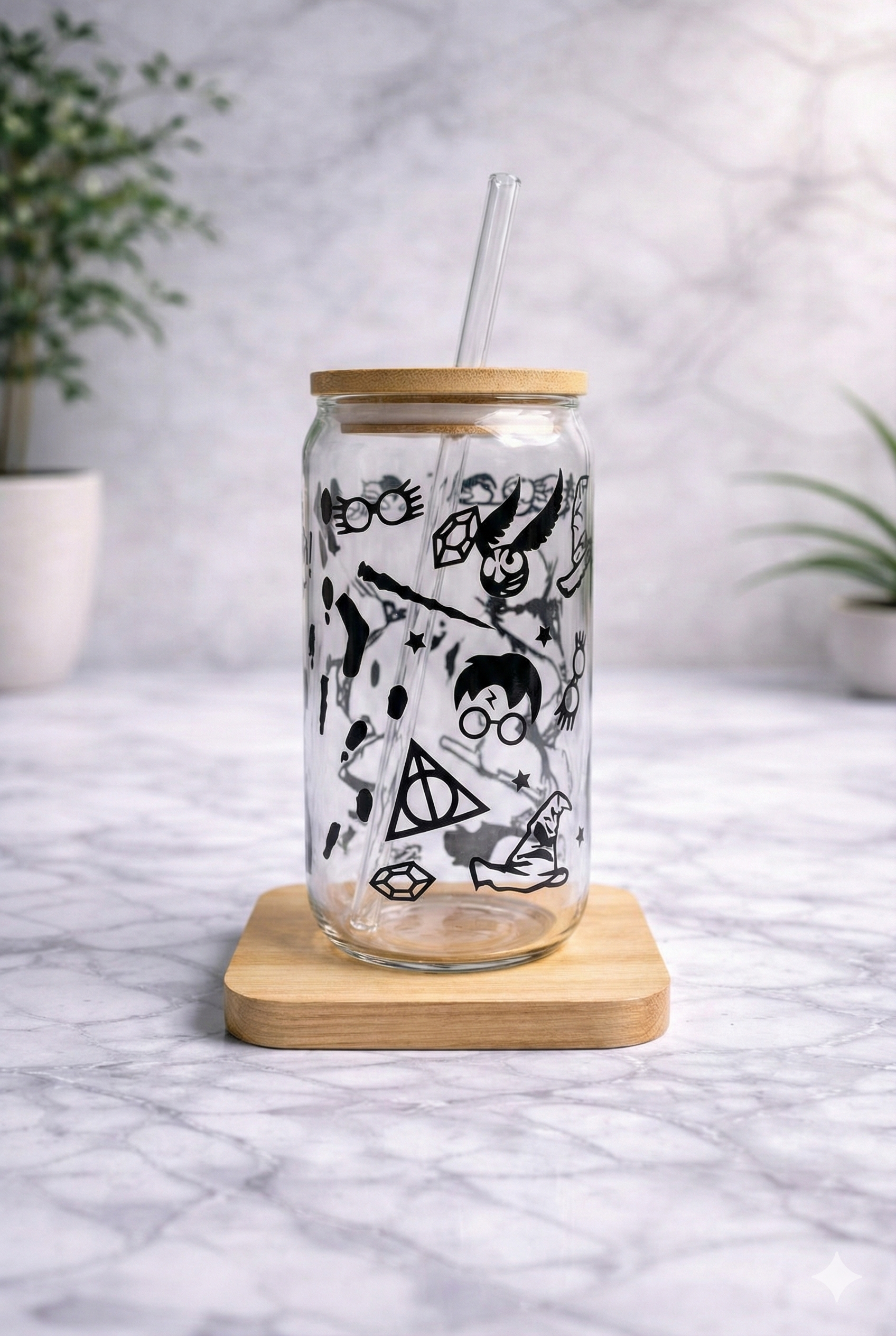 Vaso de vidrio Harry Potter