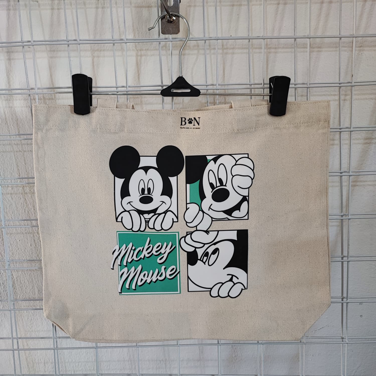 Totebag Mickey 4 cuadros