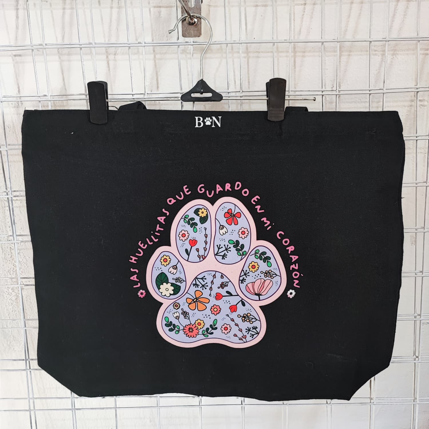 Totebag Huellita con frase